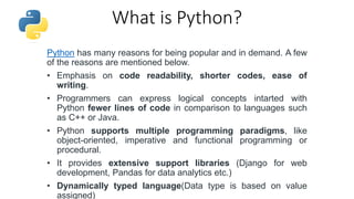 Python basics | PPTX