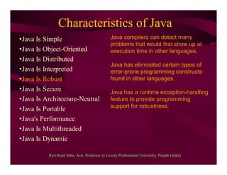 Genesis and Overview of Java | PPT