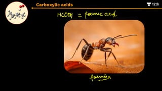 Carboxylic acids
 