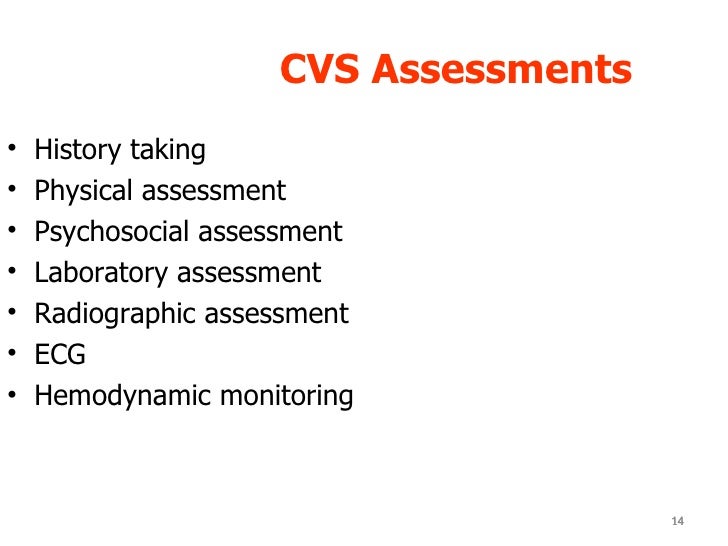L1 cvs assessment