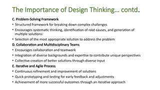 Comprehensive Introduction to Design Thinking: Principles, Frameworks ...