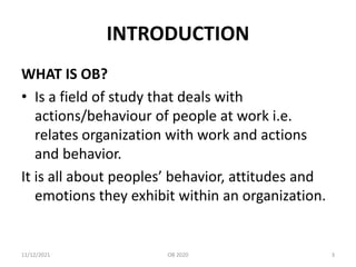 Ob Example Simple L1 introduction to ob | PPT