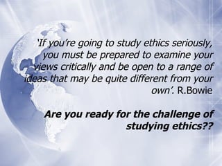 L1. intro to ethics