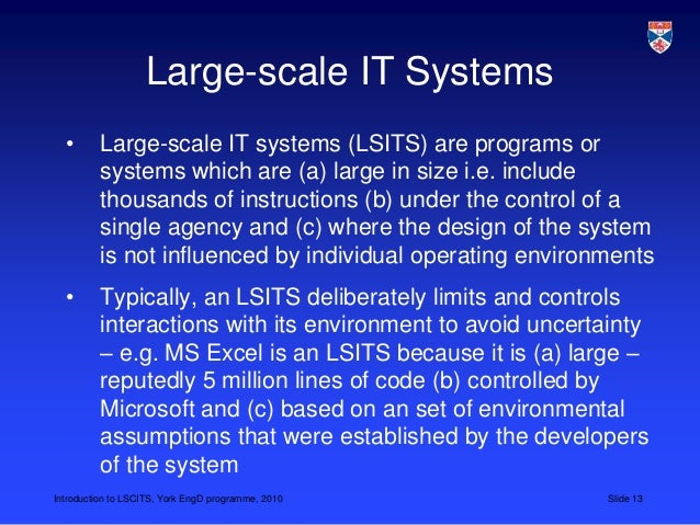 An introduction to LSCITS