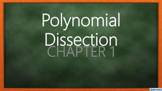 Polynomial
Dissection
CHAPTER 1
 