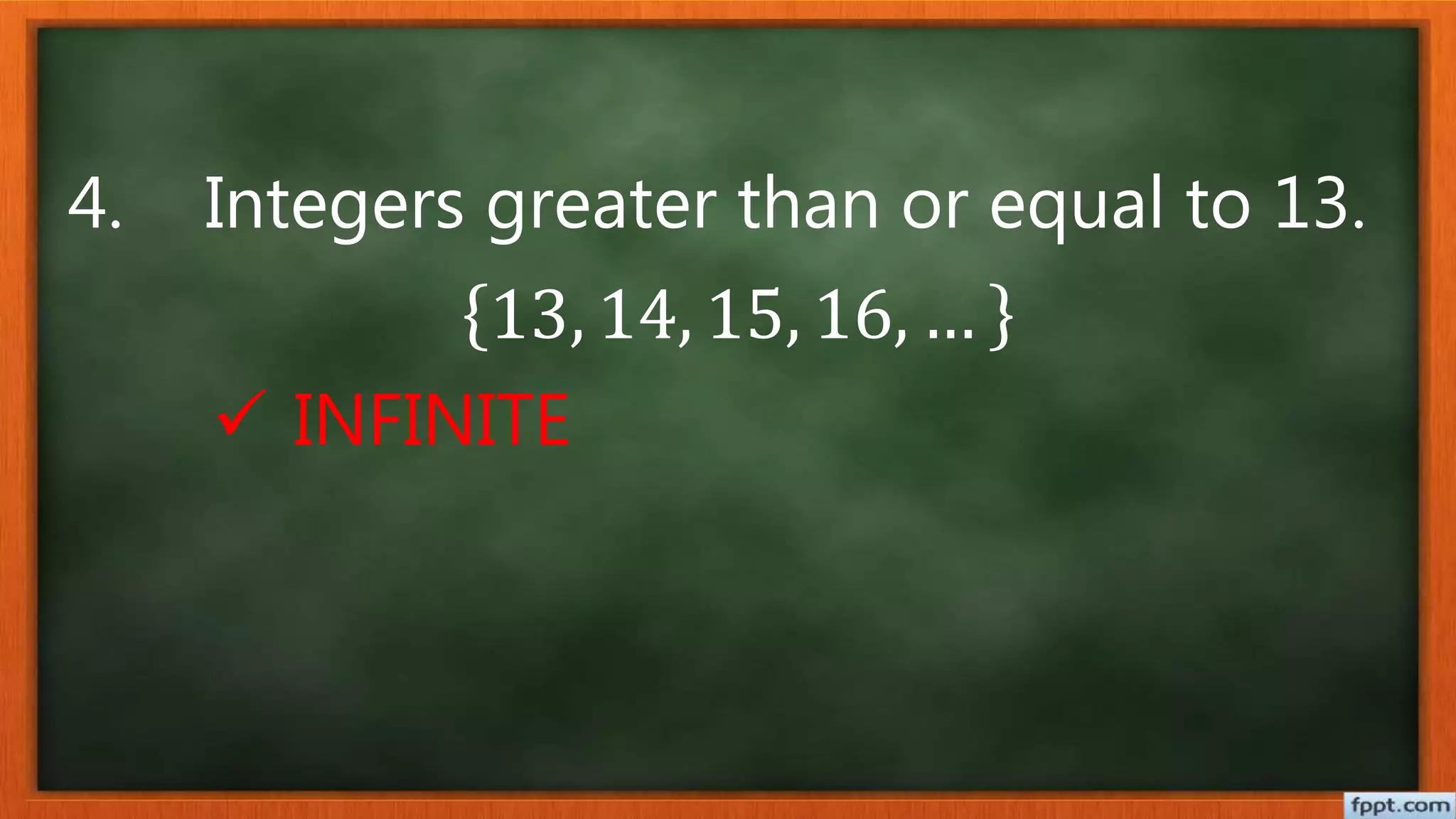 Cardinality of a set ppt
