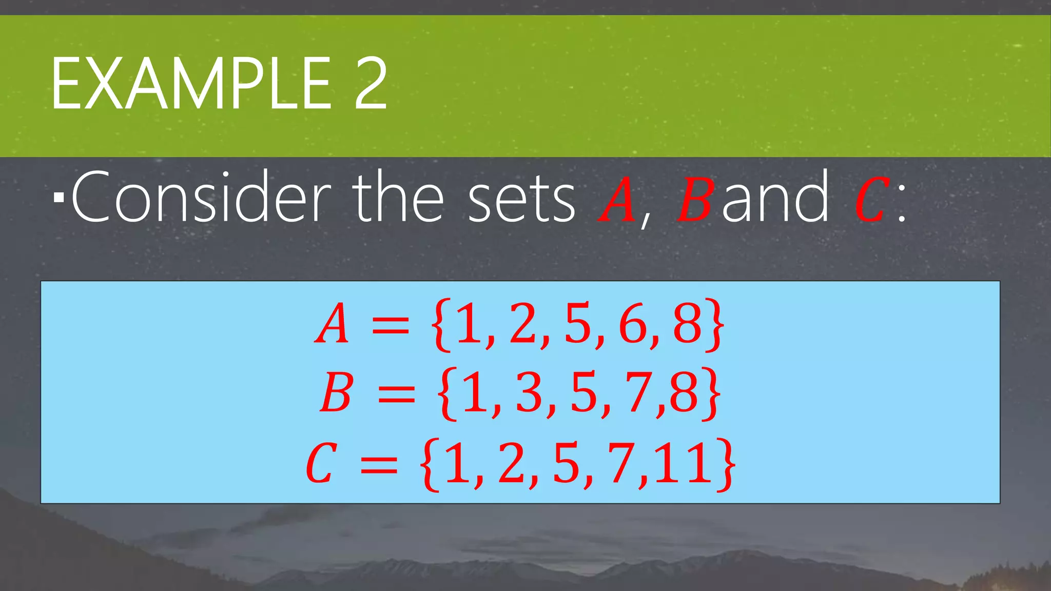 Union & Intersection of Sets | PPTX