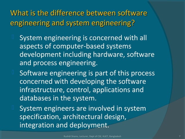 L1 overview of software engineering | PPT