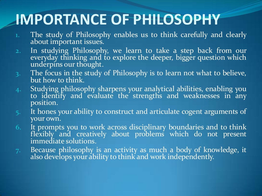 Lecture 1 Introduction to Philosophy