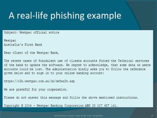 A real-life phishing example
Rushdi Shams, Lecturer, Dept of CSE, KUET, Bangladesh 18
 