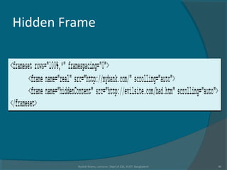 Hidden Frame
Rushdi Shams, Lecturer, Dept of CSE, KUET, Bangladesh 46
 