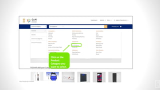 Click on the
Product
Category you
want to select.
1
1
 