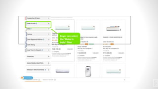 Buyer can select
the ‘Make in
India’ filter.
2
2
 