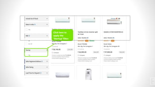 Click here to
apply the
‘Startup’ filter.
2
4
 