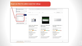 Buyer can filter the sellers basis their ratings.
2
6
 
