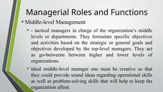 Lower Management Roles ORGANIZATION AND MANAGEMENT. SHS-ABM.pptx