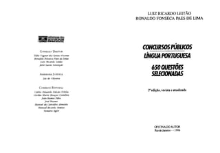 Livro 650 questões de português