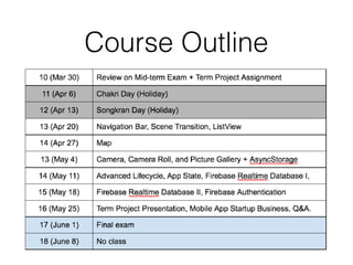Course Outline
 
