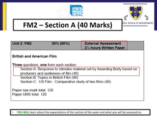 • YOU WILL learn about the expectations of this section of the exam and what you will be assessed on.
FM2 – Section A (40 Marks)
 