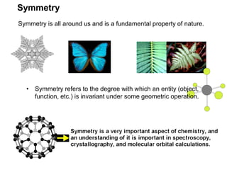 Symmetry elements and point group in spectroscopy | PDF