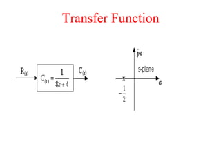 Time response of first order systems and second order systems | PPT