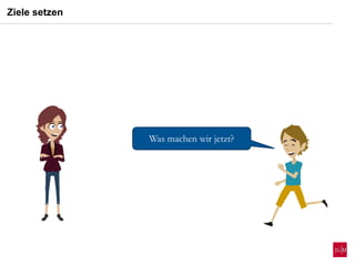 Was machen wir jetzt?
Ziele setzen
 