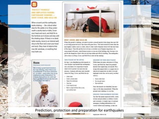 Prediction, protection and preparation for earthquakes
 