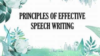 L10- Principles of Effective Speech Writing and Delivery.pptx
