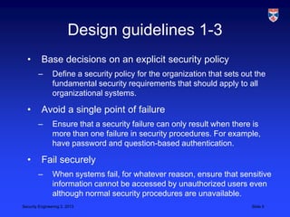 Securely Definition CS5032 L10 security engineering 2 2013 | PPTX
