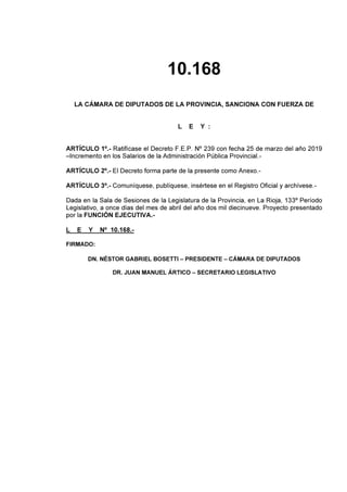 Salarios de la Administración Pública de La Rioja 2019