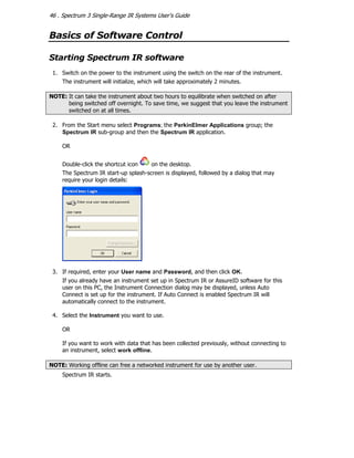 Spectrum Guide User Interface L1050110 spectrum 3 single-range user's guide en-us | PDF