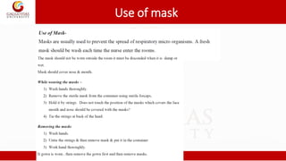 Use of mask
 