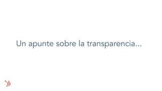 Un apunte sobre la transparencia...
 