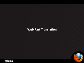 Web Part Translation
 