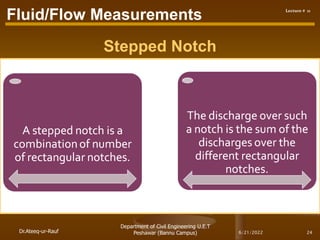 Stepped Triangular Notch Examples weirs and notches | PDF