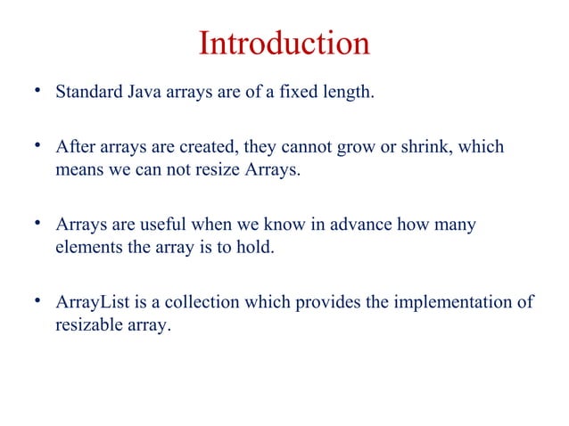 L11 array list | PPT