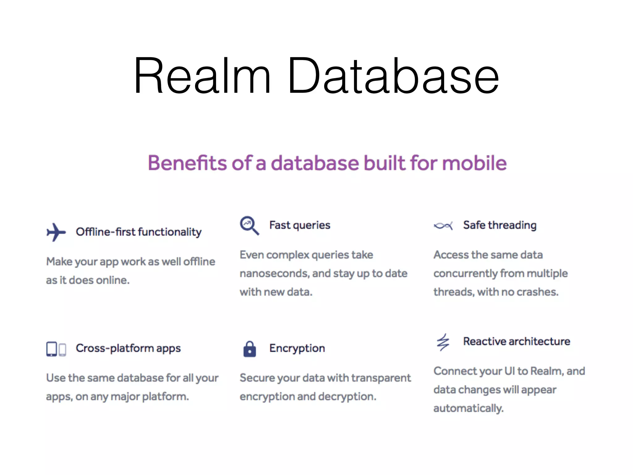 Realm Database
 