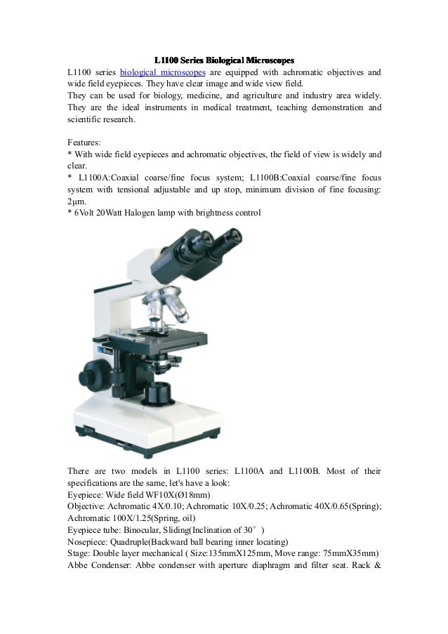L1100 series biological microscopes