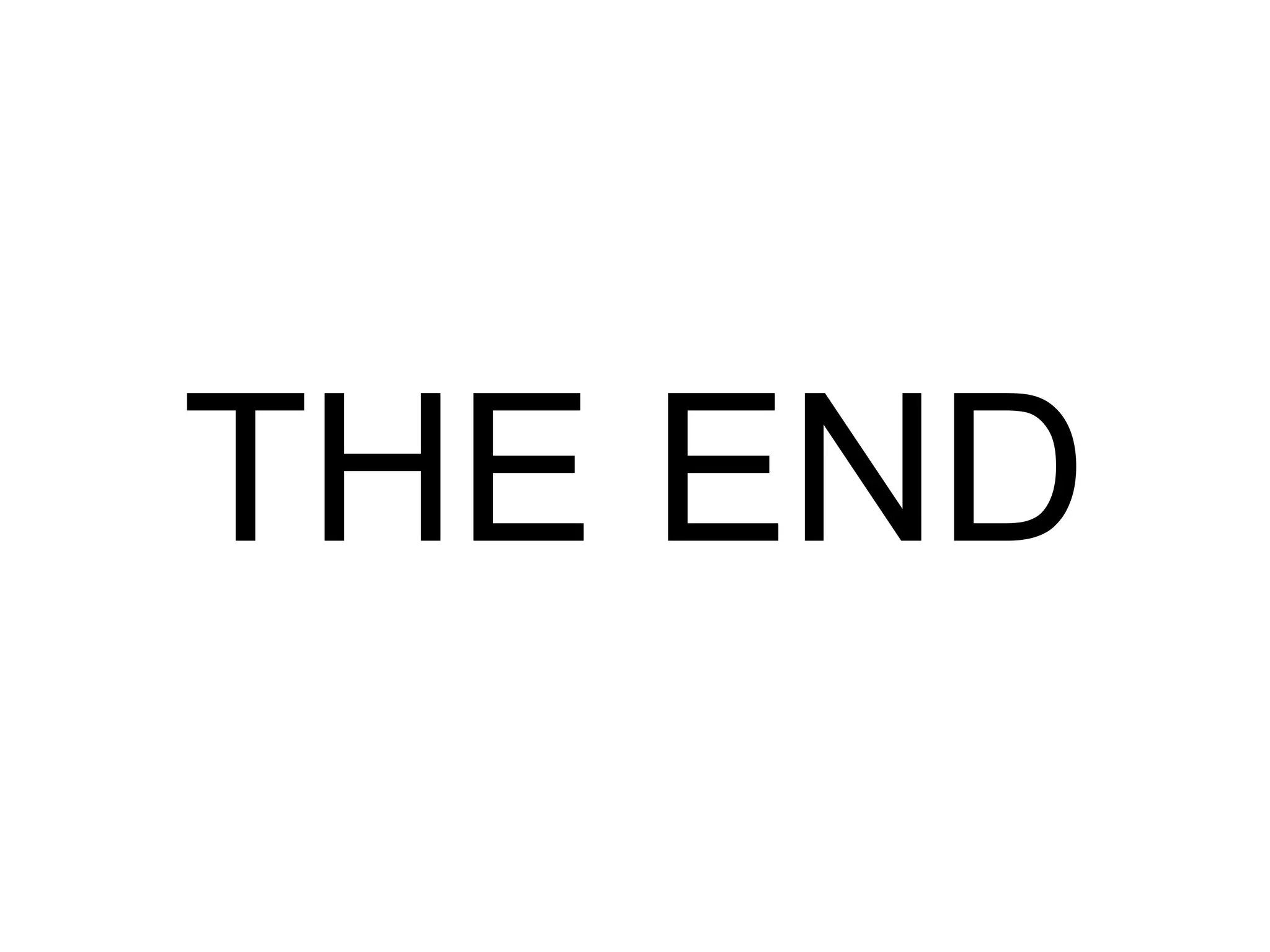 THE END
 