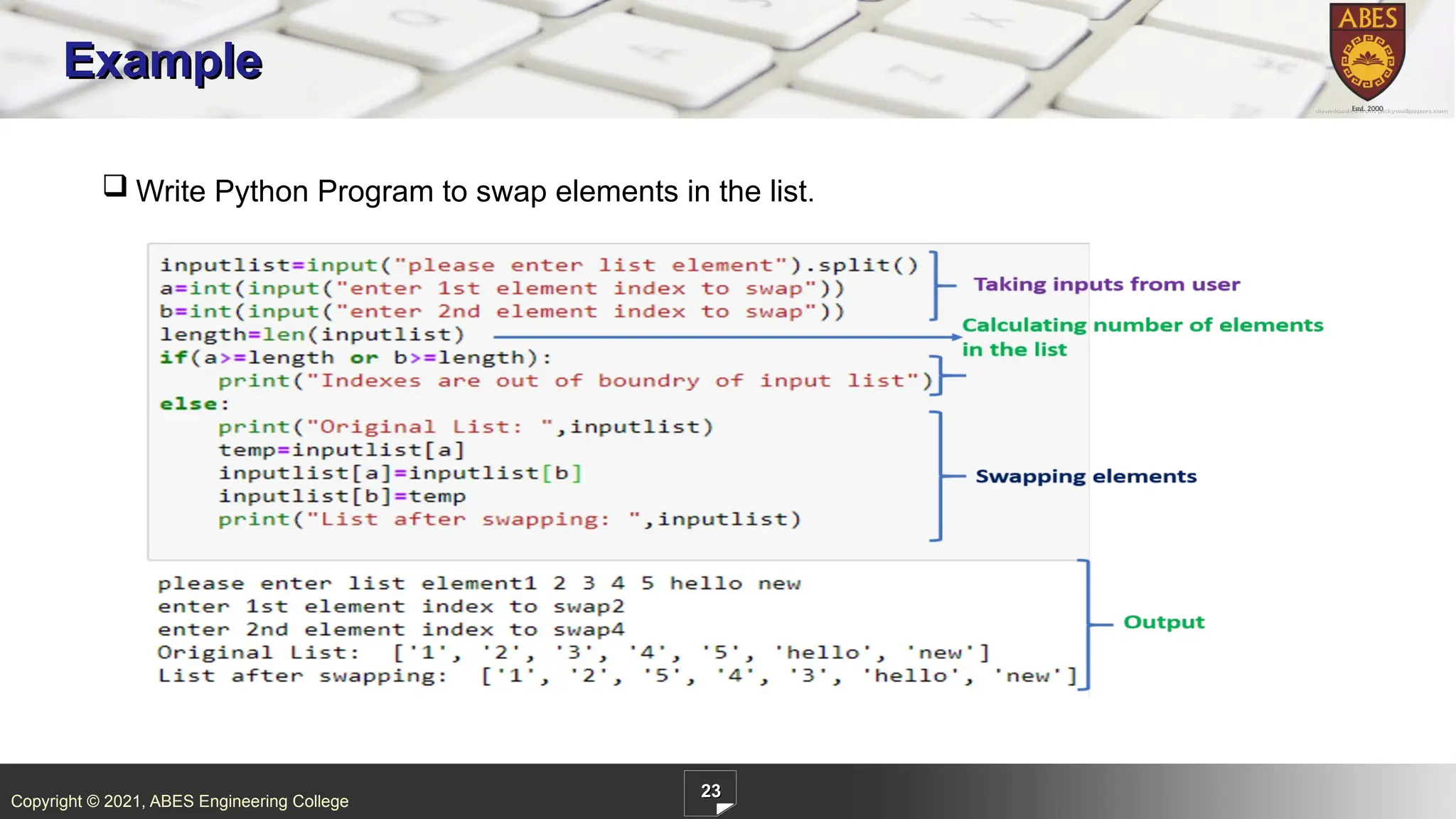 List _Python Programming_Built in functions | PPTX