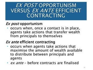 Ex Post Efficiency Example Positive theory of accounting - policy and disclosure | PPTX