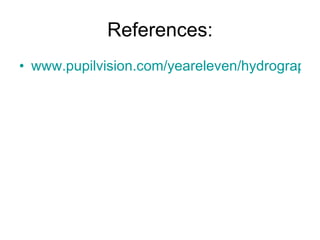 References: www.pupilvision.com/yeareleven/hydrograph.htm   