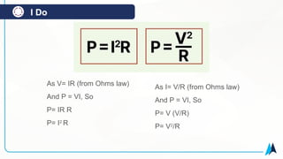 Understanding Electrical Power: Energy Transfer, Voltage, and Current ...