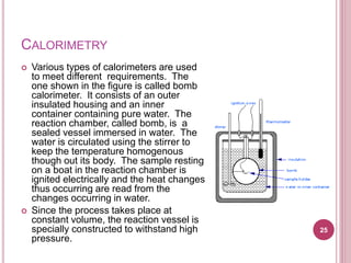 Lecture of thermo-chemistry and calorimetery | PPTX