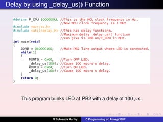 L12 c-language-programming-of-atmega328 p | PDF
