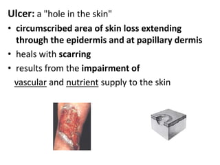 Macule:small,flat, nonpalpable circumscribed area of change in color or texture of the skin.  are < 0.5 cm in size, more than 0.5 called patches1. Macules (individual) may be the result of (A) hyperpigmentation: e.g. brown as inlentigos) (B) depigmentation (e.g. vitiligo),  (C) vascular dilation (e.g. erythema) 2. Multiple well-defined macules of     various shapes and sizes.     In this case, the macules blanch upon pressure(diascopy) and thus are due to inflammatory vasodilation.