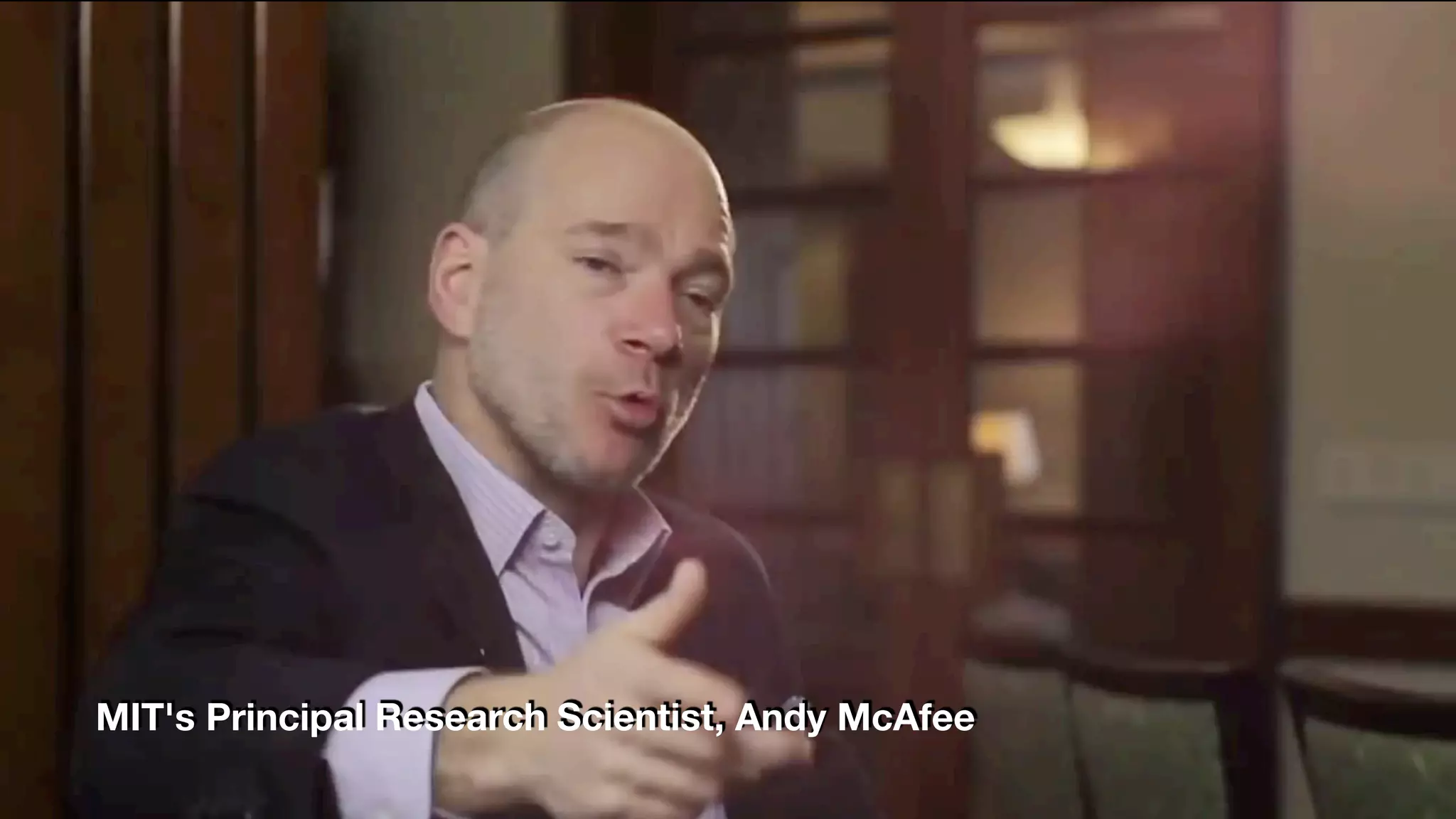 MIT's Principal Research Scientist, Andy McAfee
 