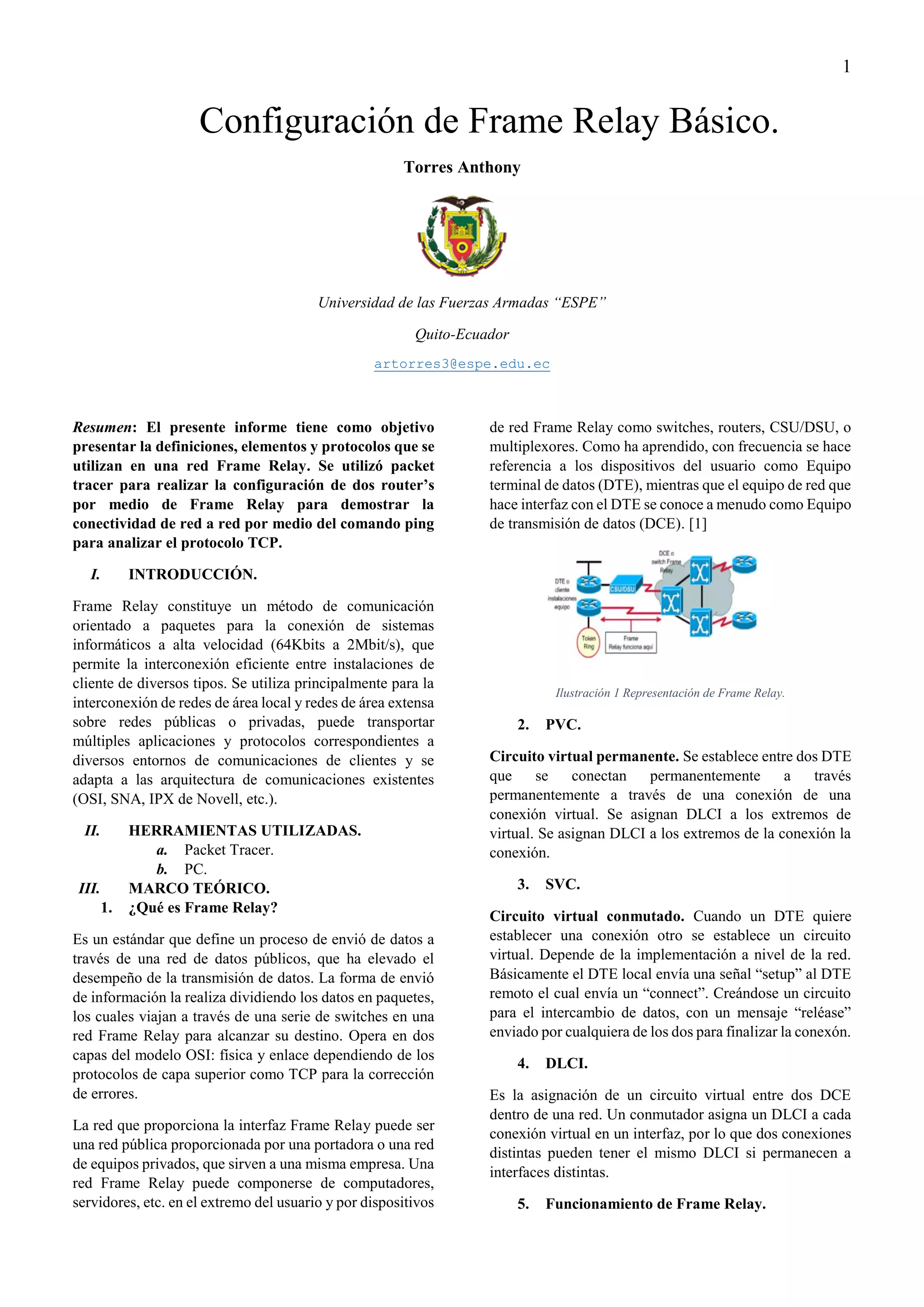 Frame Relay, Configuración de Frame Relay Básico. | PDF | Computer ...
