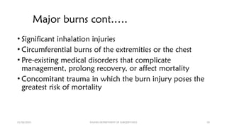 Significant Burn Burn Injury,grades of burn Injury and their management | PPTX