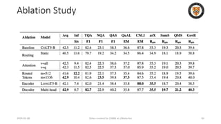 Ablation Study
2024-05-08 Slides created for CS886 at UWaterloo 50
 